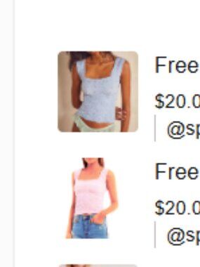 Free People Love Letter Camis